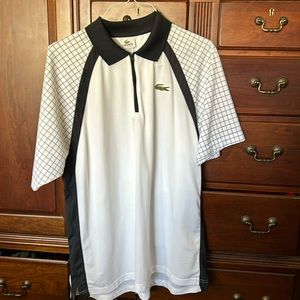 Lacoste Golf and tennis short sleeve zip up